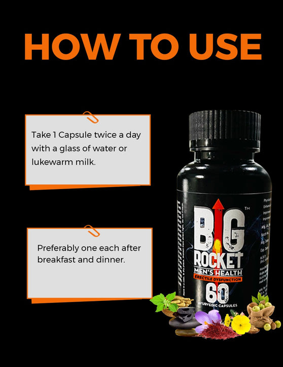 BigRocket Men's Health Kit (Pack of 4) Pure Ayurvedic with No Side Effects |  ✔️ Best Saving Deal