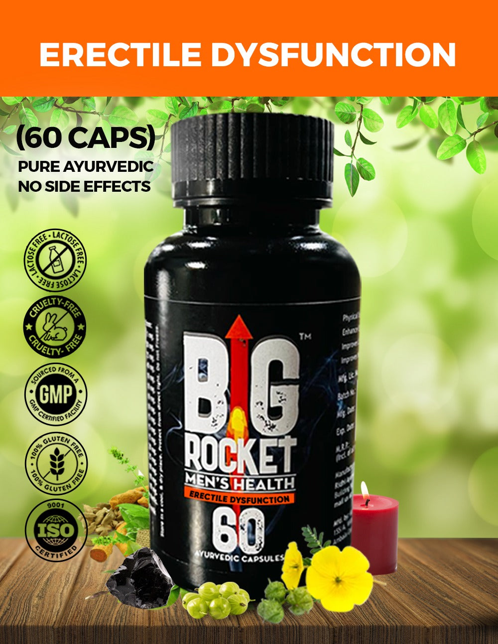 Erectile Dysfunction Medicine (नपुंसकता के इलाज की दवा) Ayurvedic Capsules with Zero Side Effects (60 Caps) ⭐Useful