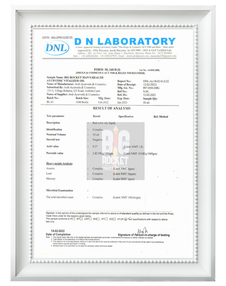 lab tested penis oil 