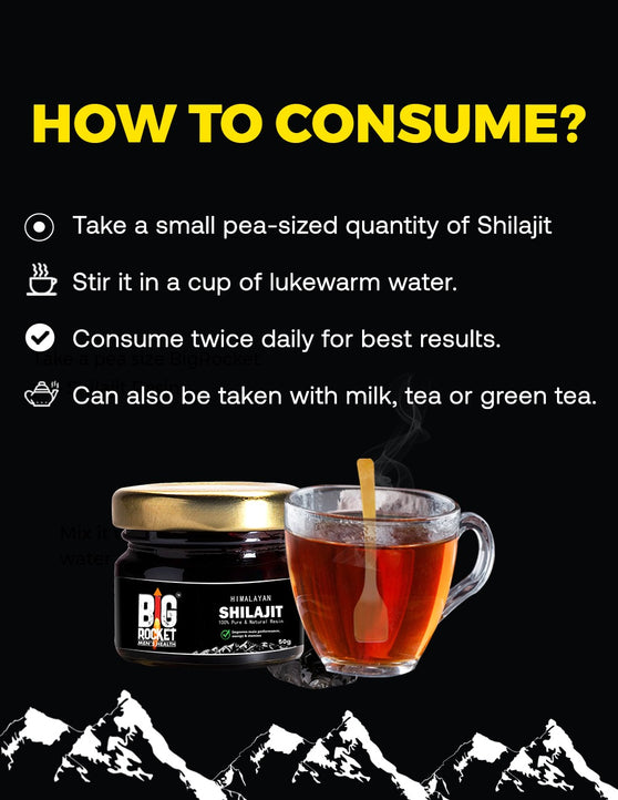 Pure Himalayan Shilajit Resin (साइज बढ़ाने or सख्त बनाने के लिए) Performance Booster for Men 50g